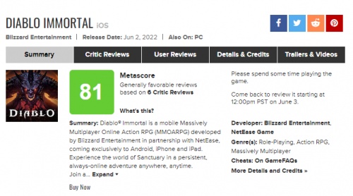 《暗黑破坏神：不朽》登上App Store 游戏免费榜榜首