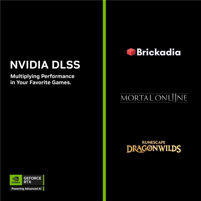 Mortal Online 2、《砖托邦》(Brickadia)及RuneScape: Dragonwilds支持DLSS 4多帧生成