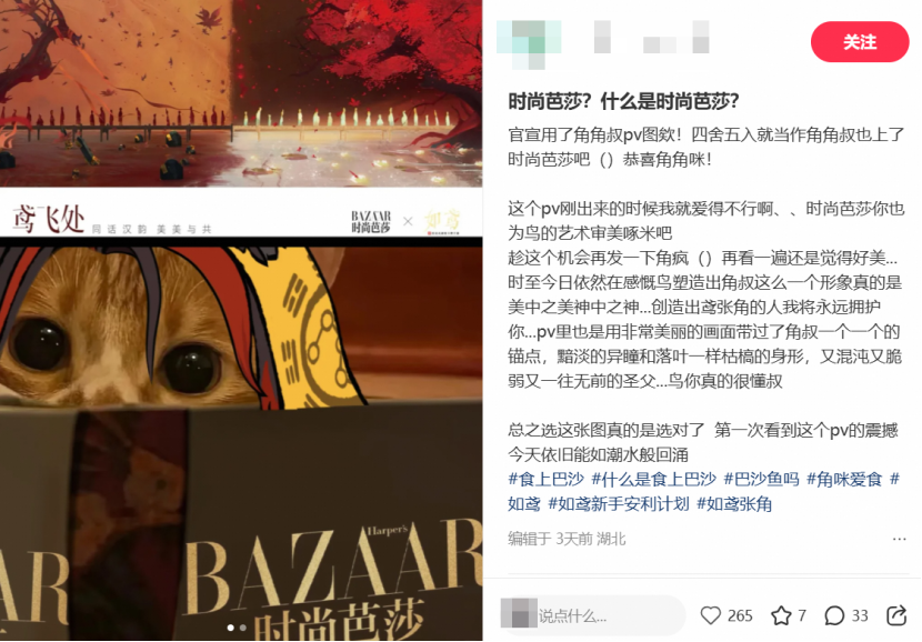 芭莎主编都在玩？如鸢联动再度引爆社区！
