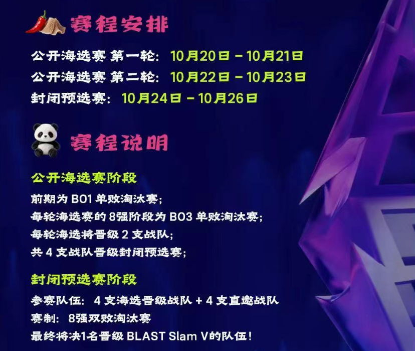 32 BLAST Slam V 中国区预选赛激战正酣,群雄争霸争夺最后一个成都正赛席位