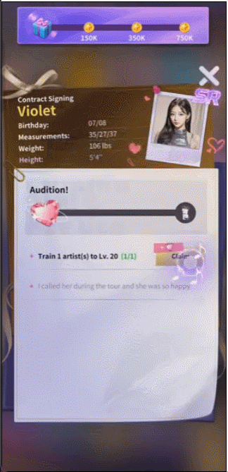 base64_image 死磕美女养成SLG?这家厂商又测女团玩法,这次却保守了