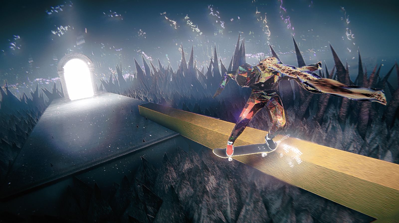 《滑板故事》今日正式发售，抓起你的滑板，踏上吞食月亮的地狱滑行！