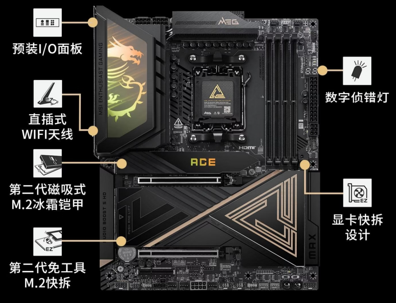 微星MAG X870E ACE MAX战神主板首发，定义AM5平台新标杆