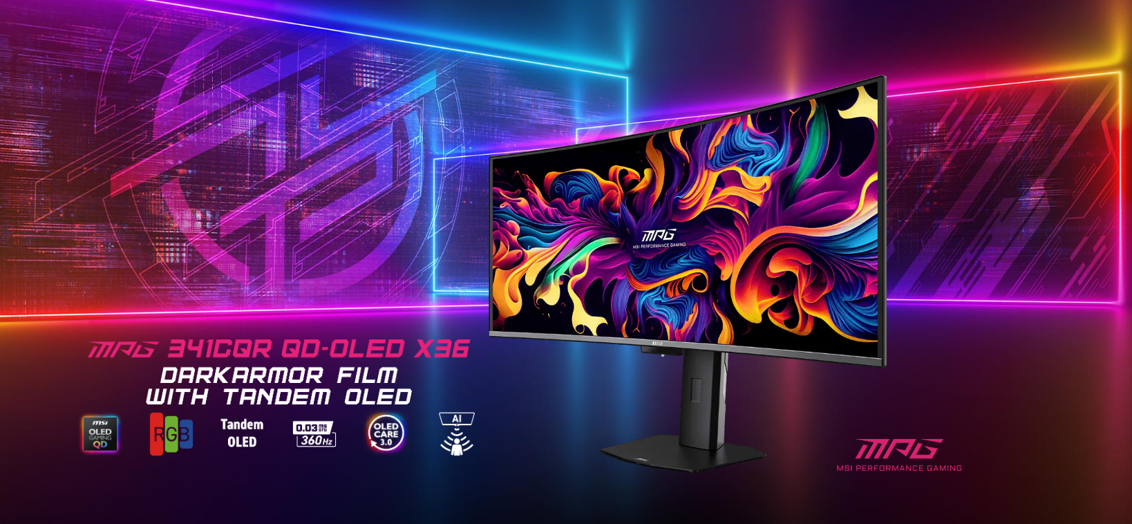 超越速度与画质边界：微星MPG 341CQR QD-OLED X36流光显示器深度解读