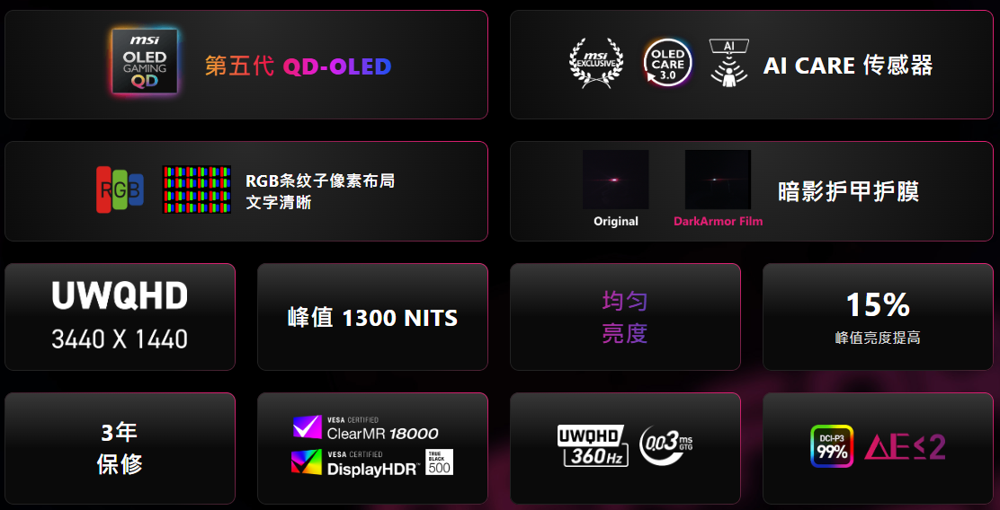 超越速度与画质边界：微星MPG 341CQR QD-OLED X36流光显示器深度解读