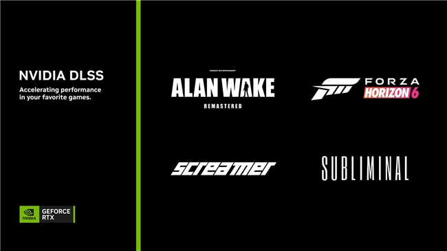 《极限竞速：地平线 6》等首发支持 DLSS 4