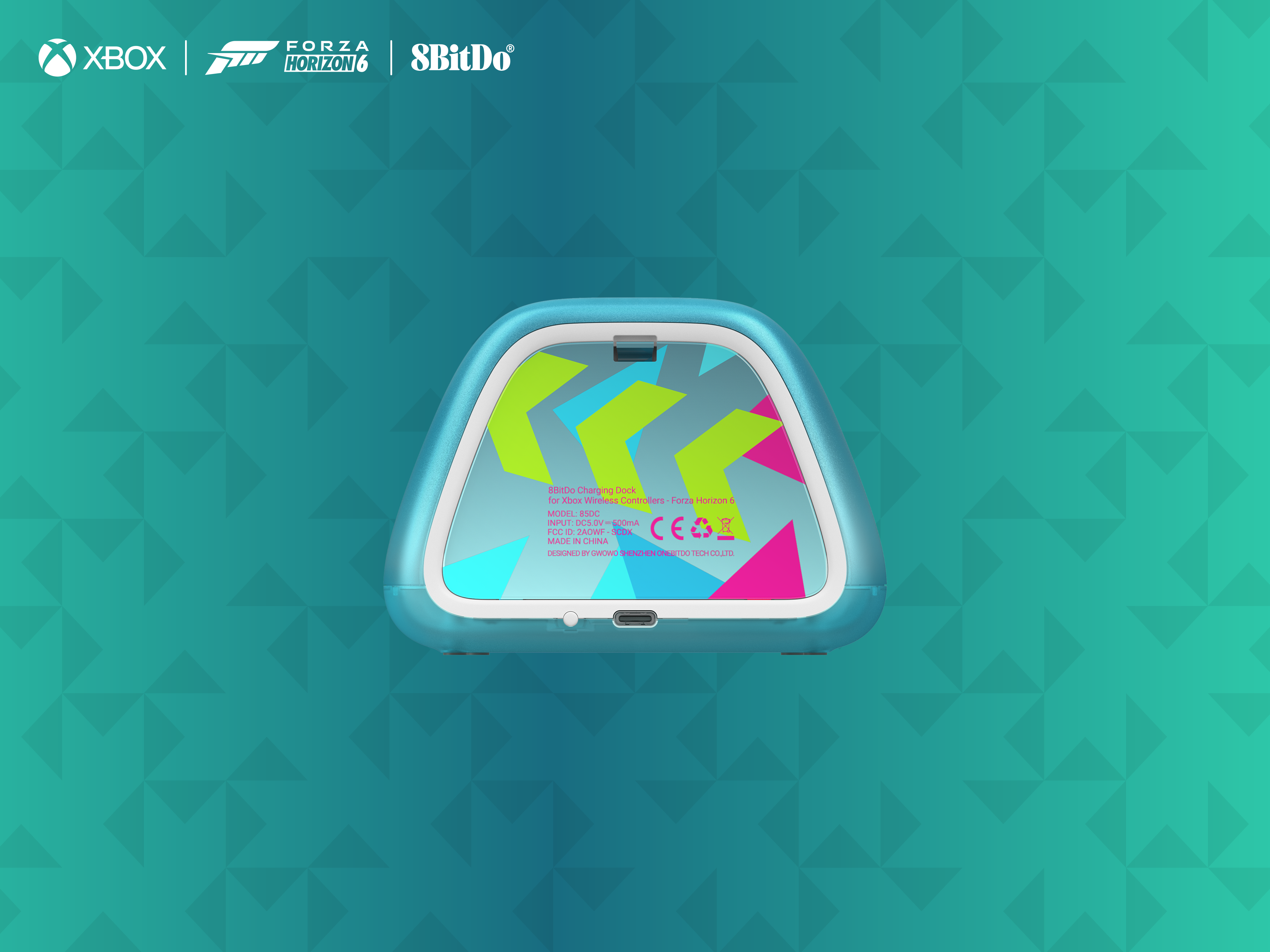 8BitDo Xbox 无线手柄充电座 – Forza Horizon 6 联名款全球限量发布