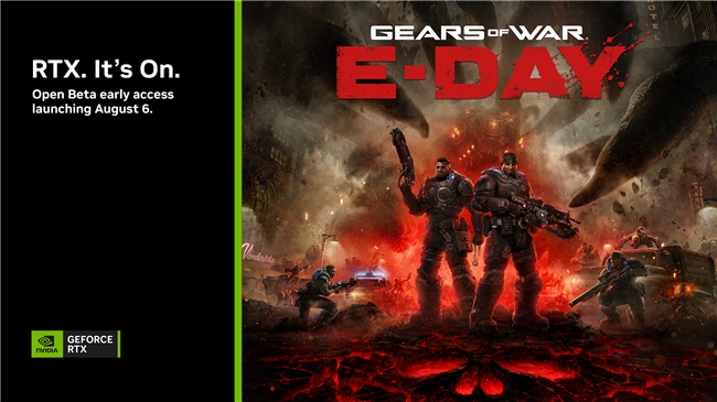 《战争机器：事变日》(Gears of War: E-Day) 测试版将于 8 月 6 日上线并支持 DLSS，NVIDIA 重返 QuakeCon