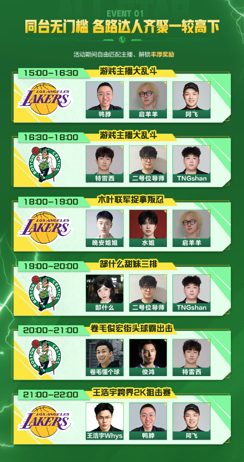 跨圈主播集结公平赛场，NBA2K阵营狙击赛将于8月22日开战